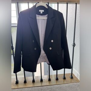 Topshop Black Sport Coat Tailored Blazer Size 8